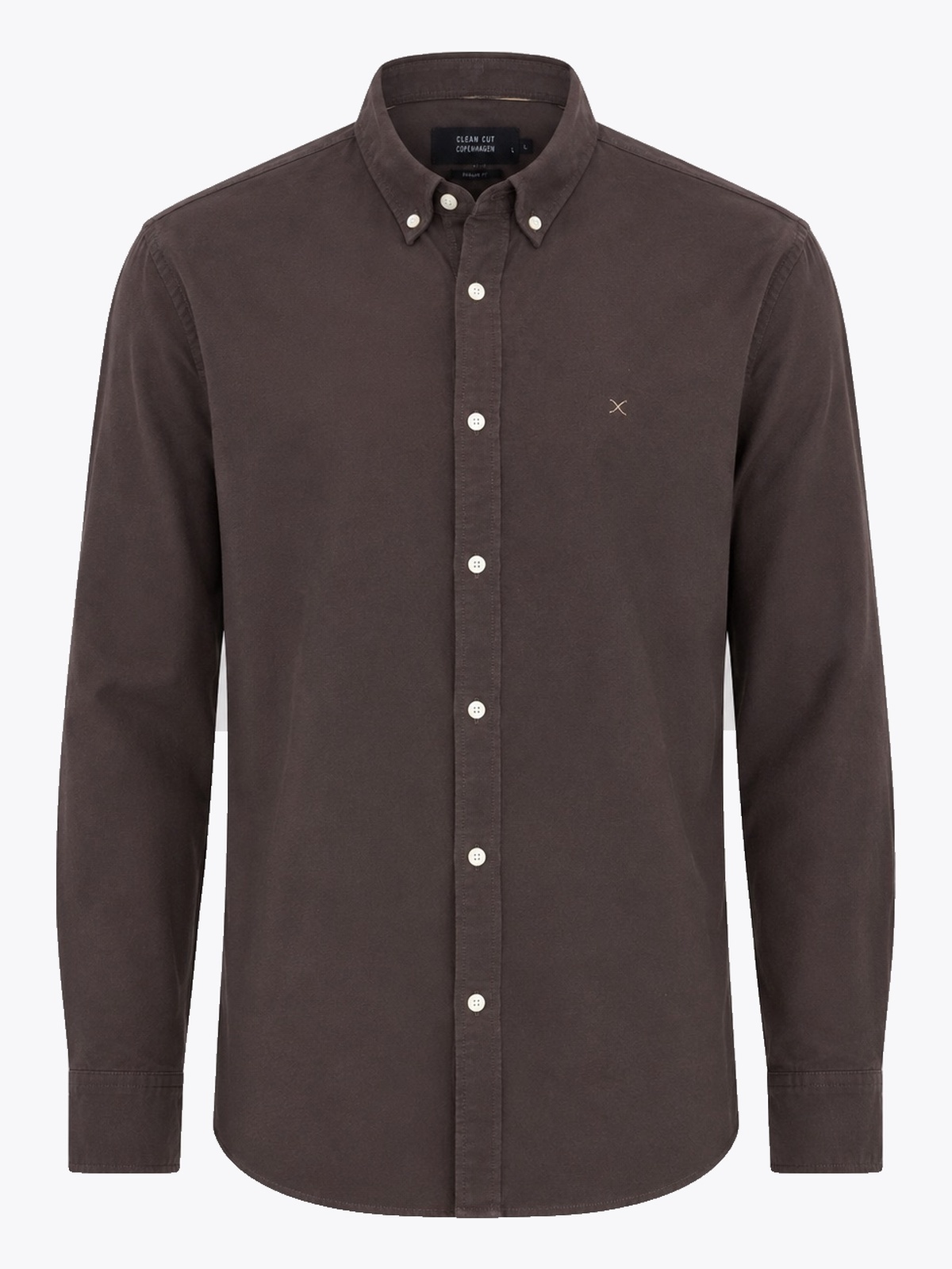 Clean Cut Copenhagen Oxford Shirt Dark brown