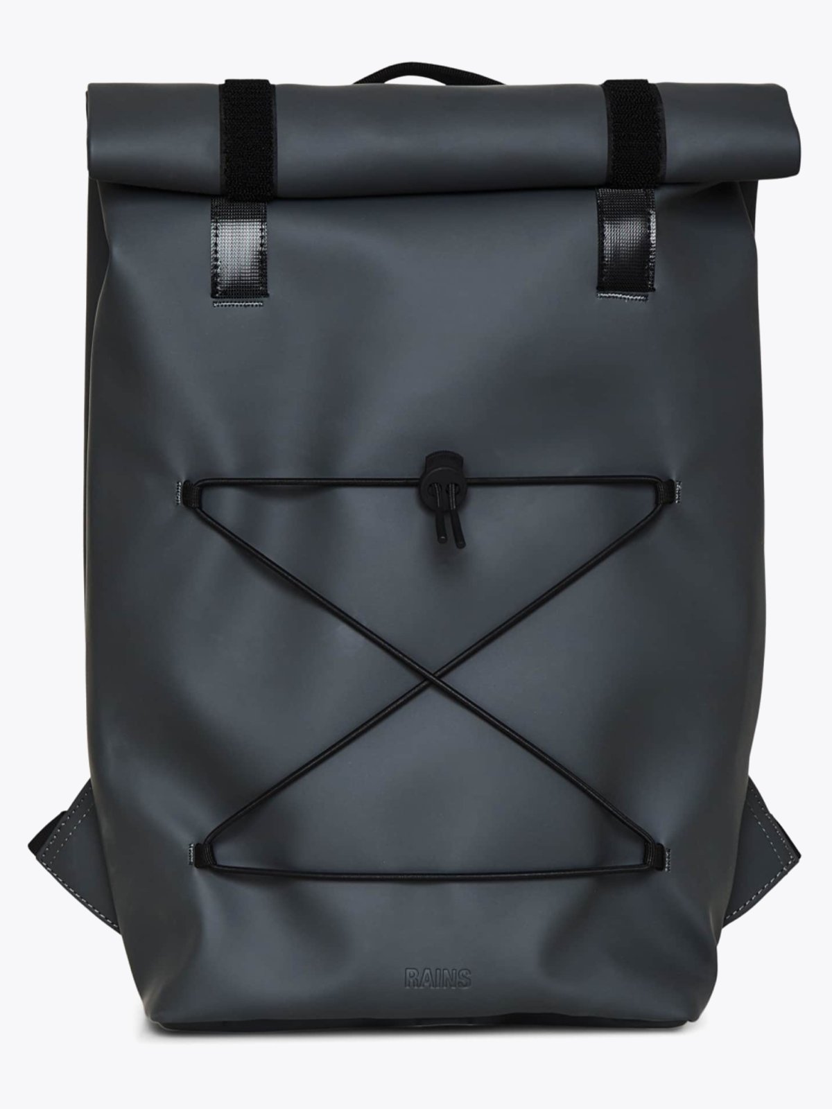 Rains Velcro Rolltop Backpack Slate