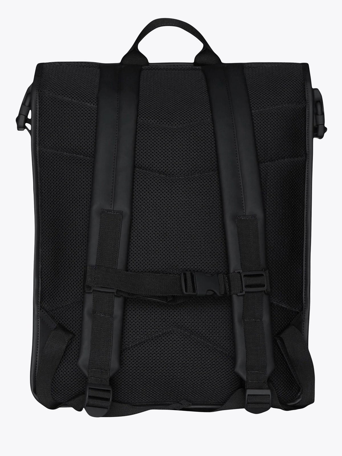 Rains Buckle Rolltop Rucksack Black