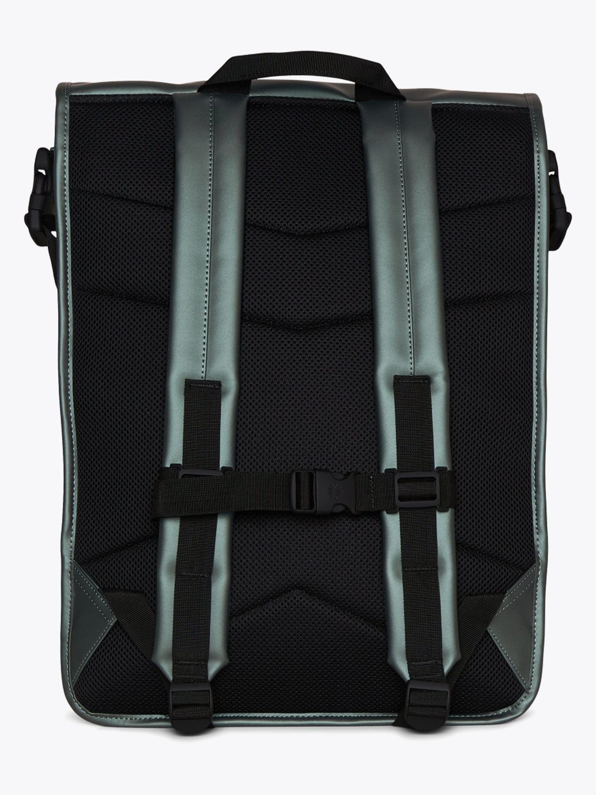 Rains Buckle Rolltop Rucksack Silver Pine