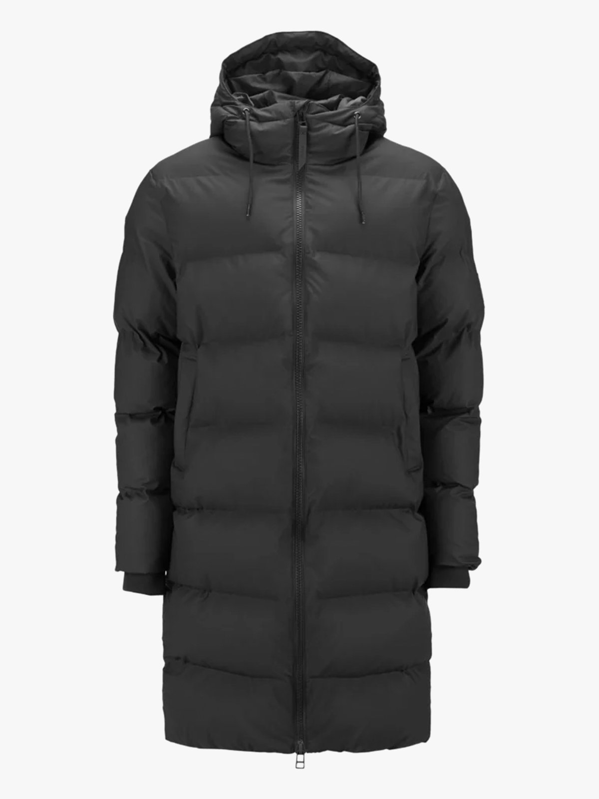 Rains Long Puffer Jacket Black