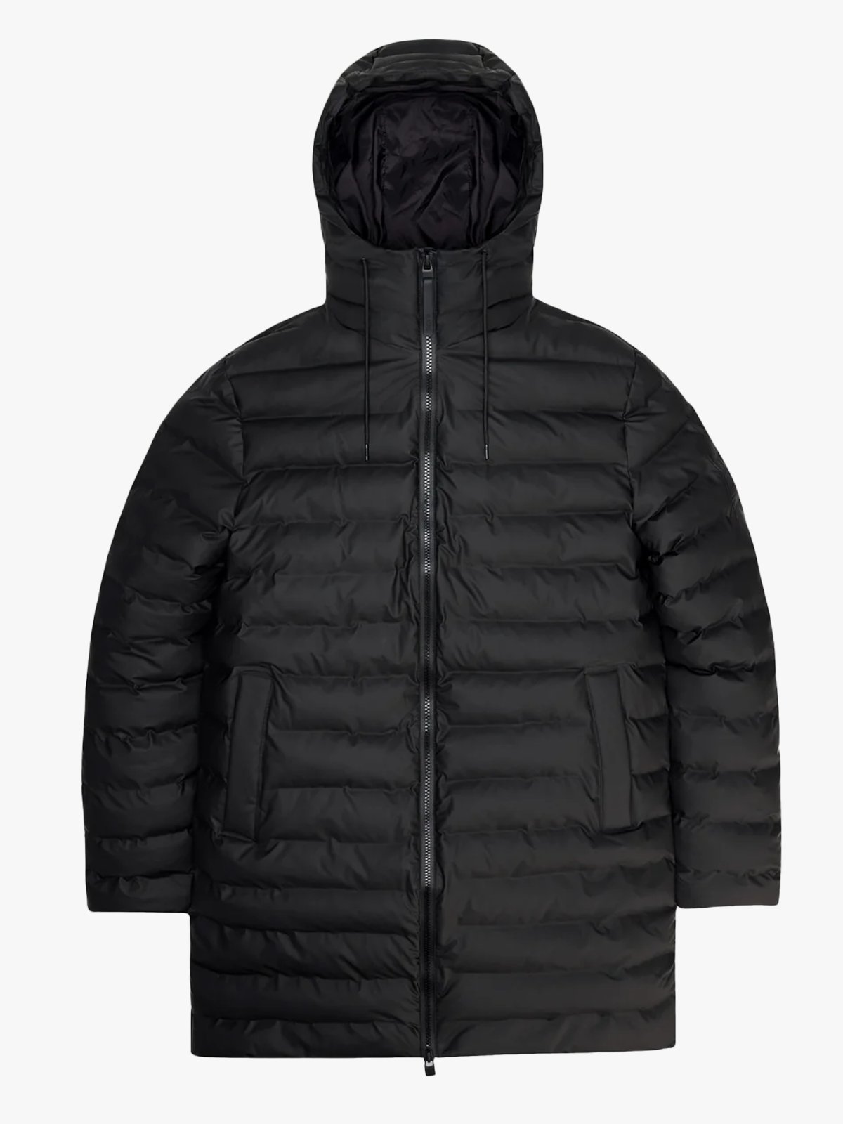 Rains Lohjal Long Puffer Jacket 01 Black
