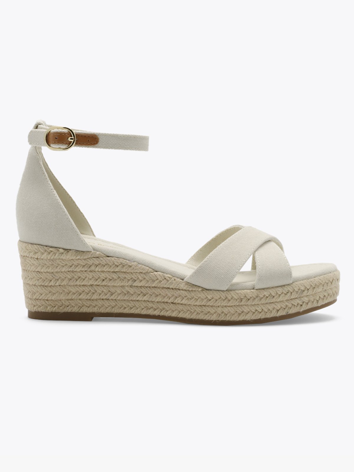 Roberto Rosso Azra Espadrille Wedge Cream