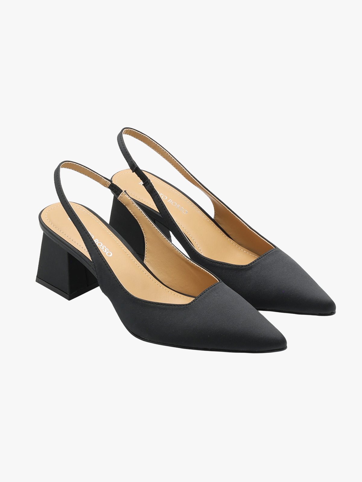 Roberto Rosso Pia Slingback Satin Black