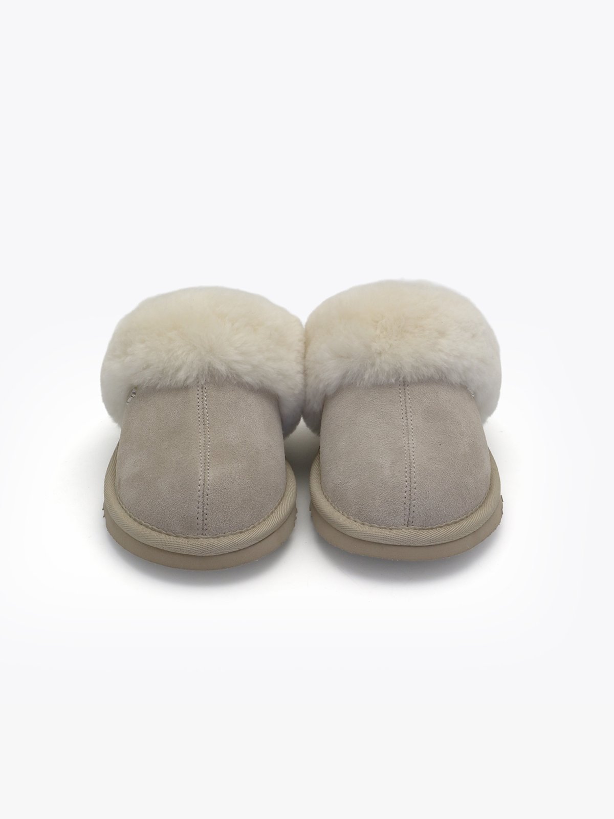 Roberto Rosso Sheepskin Slipper Light Grey