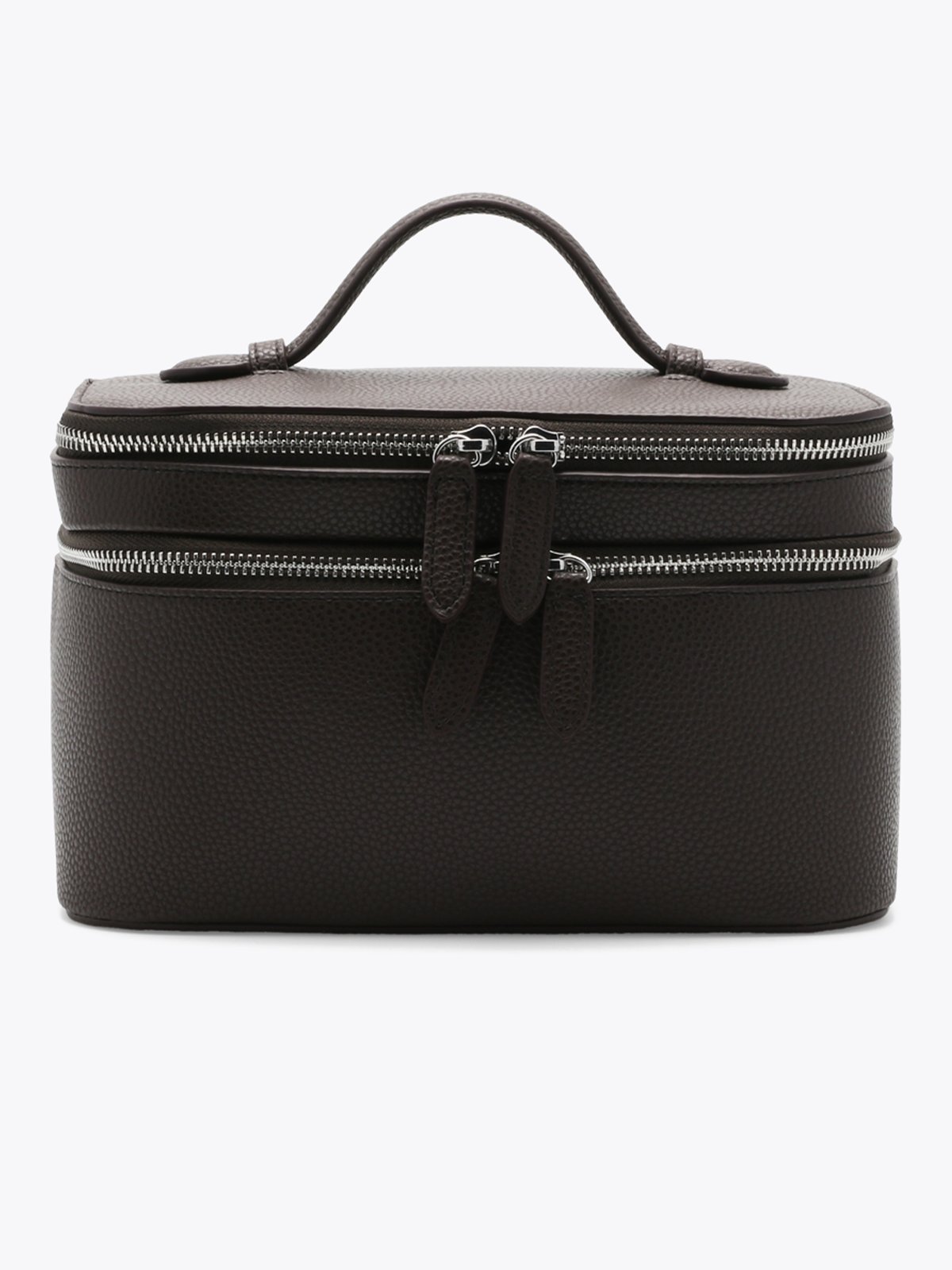 Roberto Rosso Terra Beauty Cosmetic Bag Dark Brown