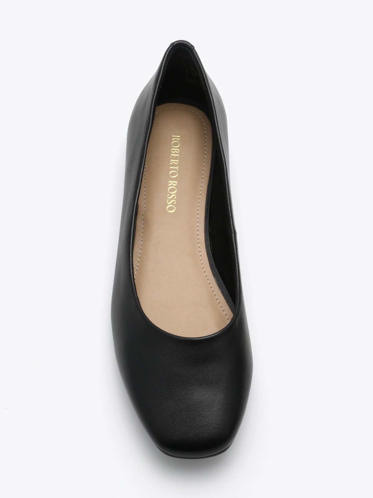 Roberto Rosso Trieste Ballerina Leather Black