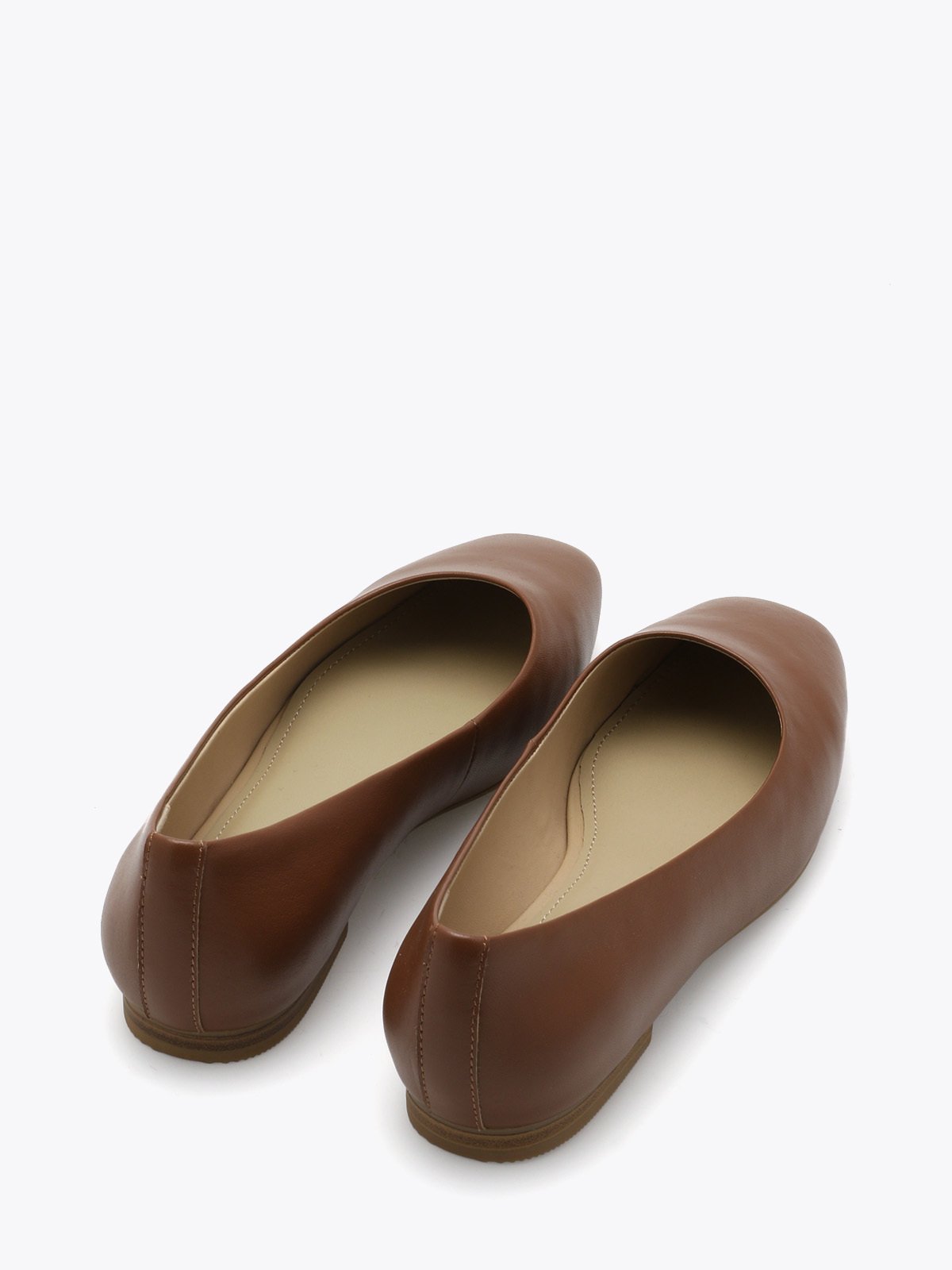 Roberto Rosso Trieste Ballerina Leather Cognac