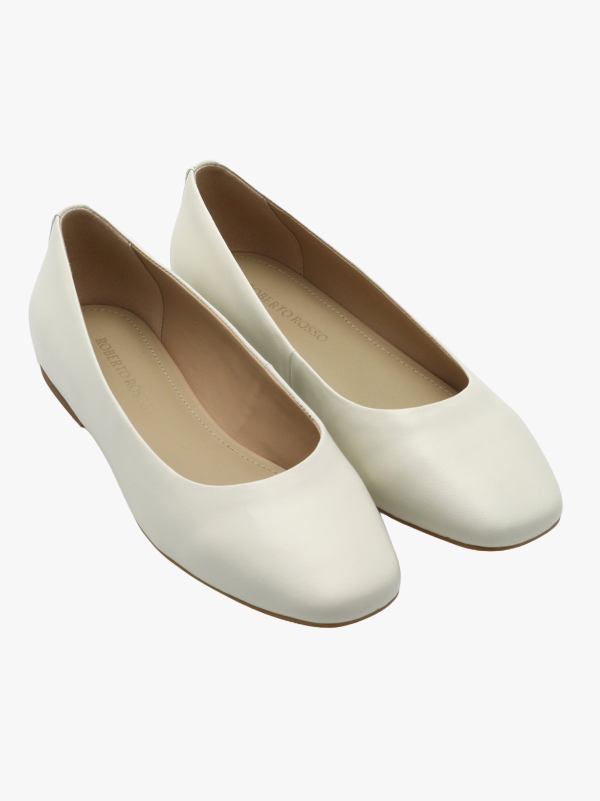 Roberto Rosso Trieste Ballerina Leather Beige