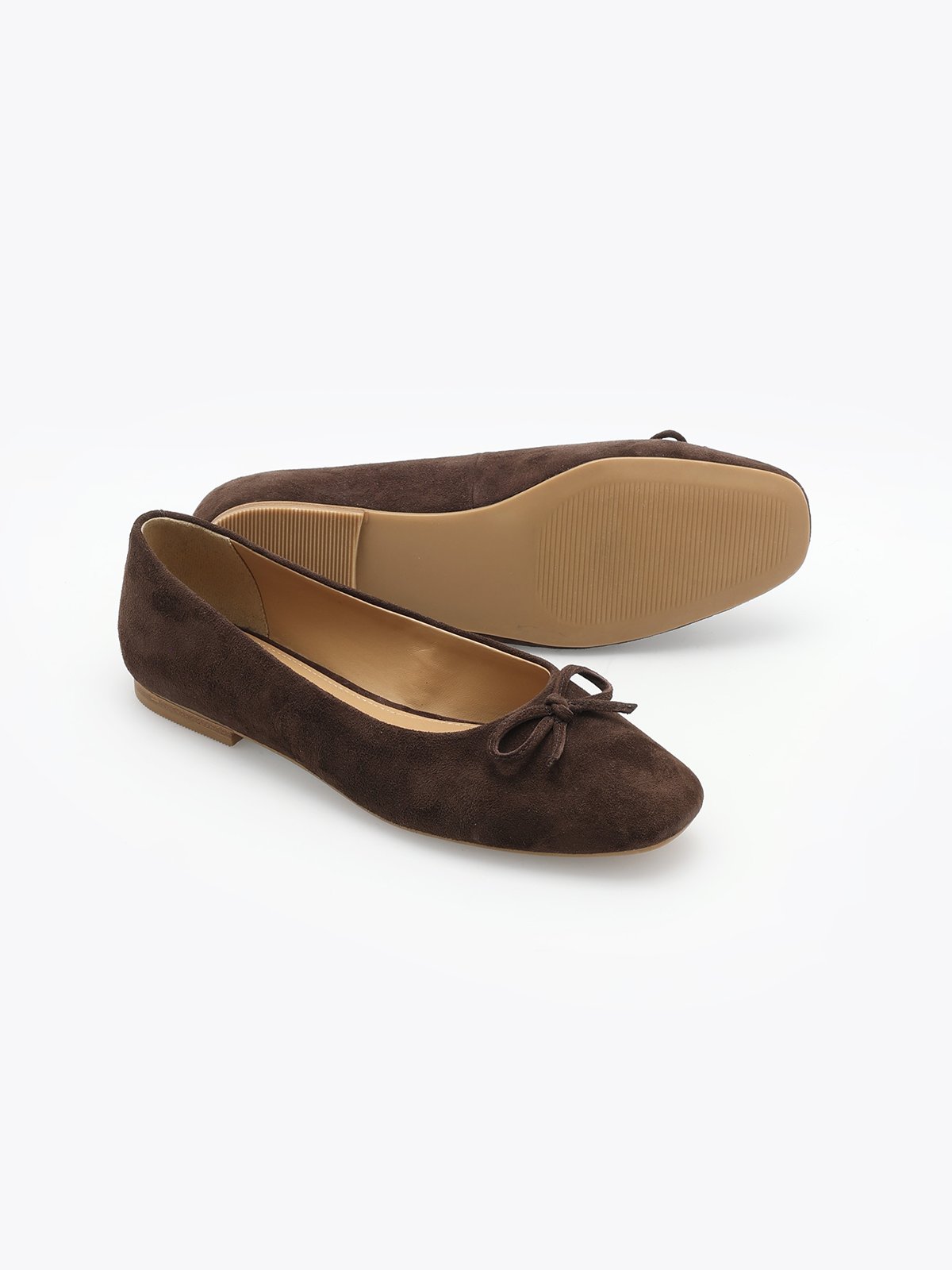 Roberto Rosso Trieste Ballerina Leather Dark Brown