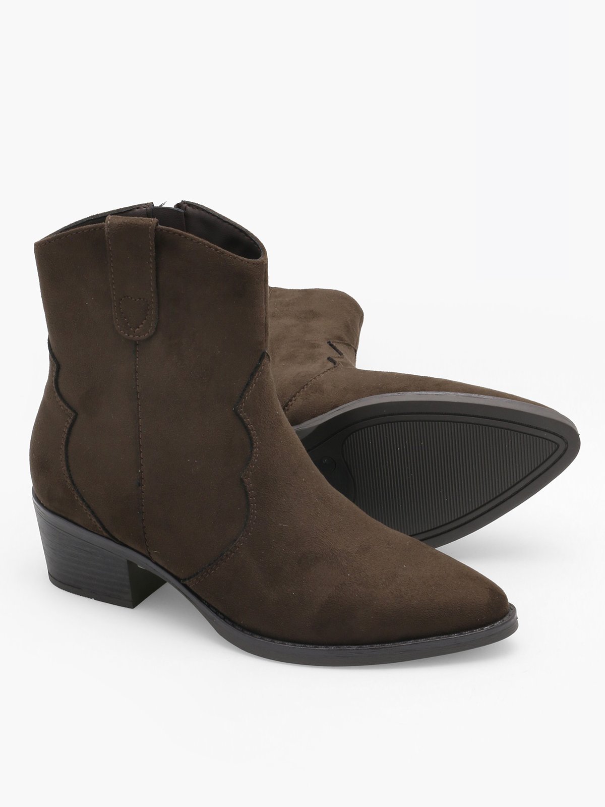 Roberto Rosso Western Boot Low Dark Brown
