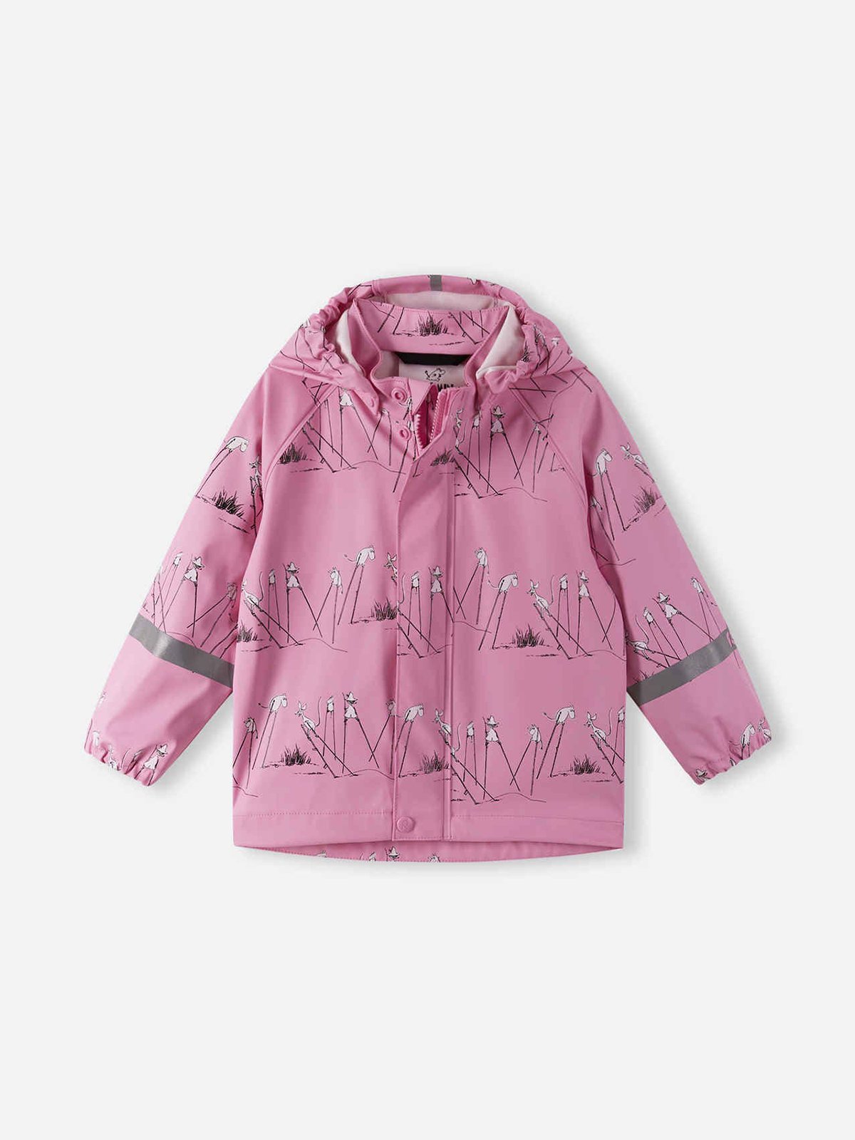 Reima Moomin Plask Rain Outfit Rose pink