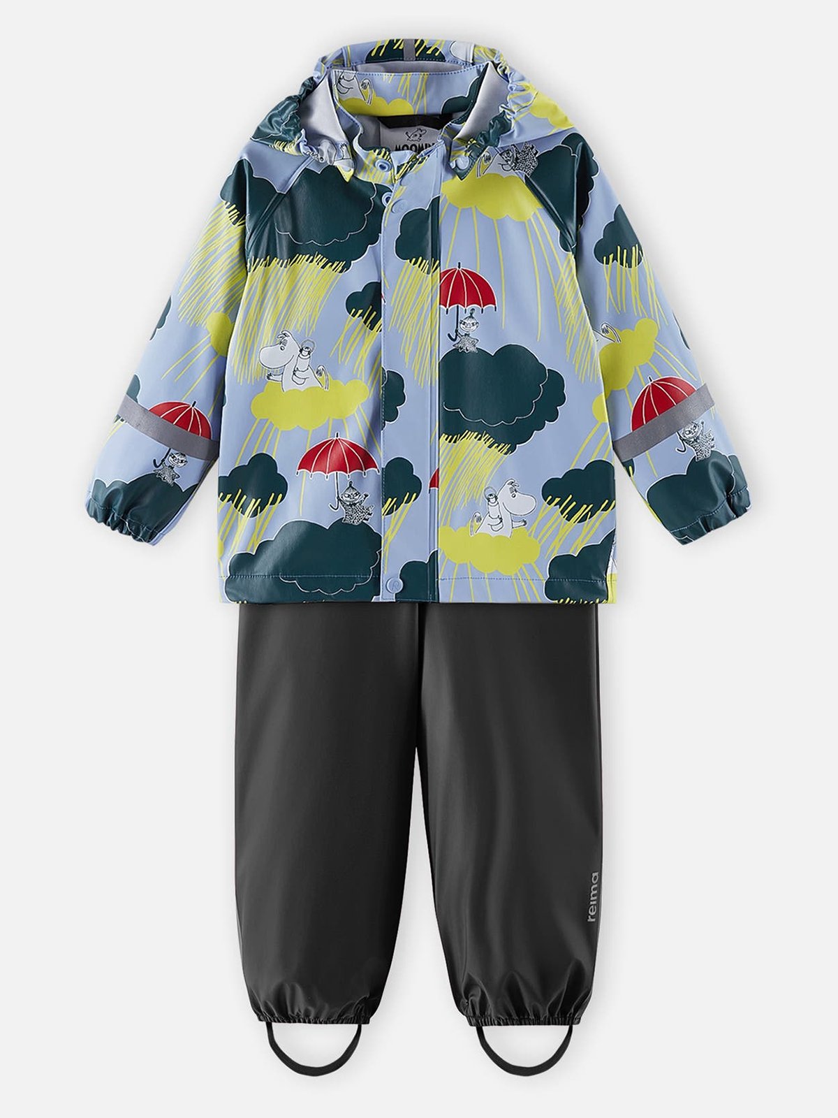 Reima Moomin Plask Rain Outfit Airy Blue