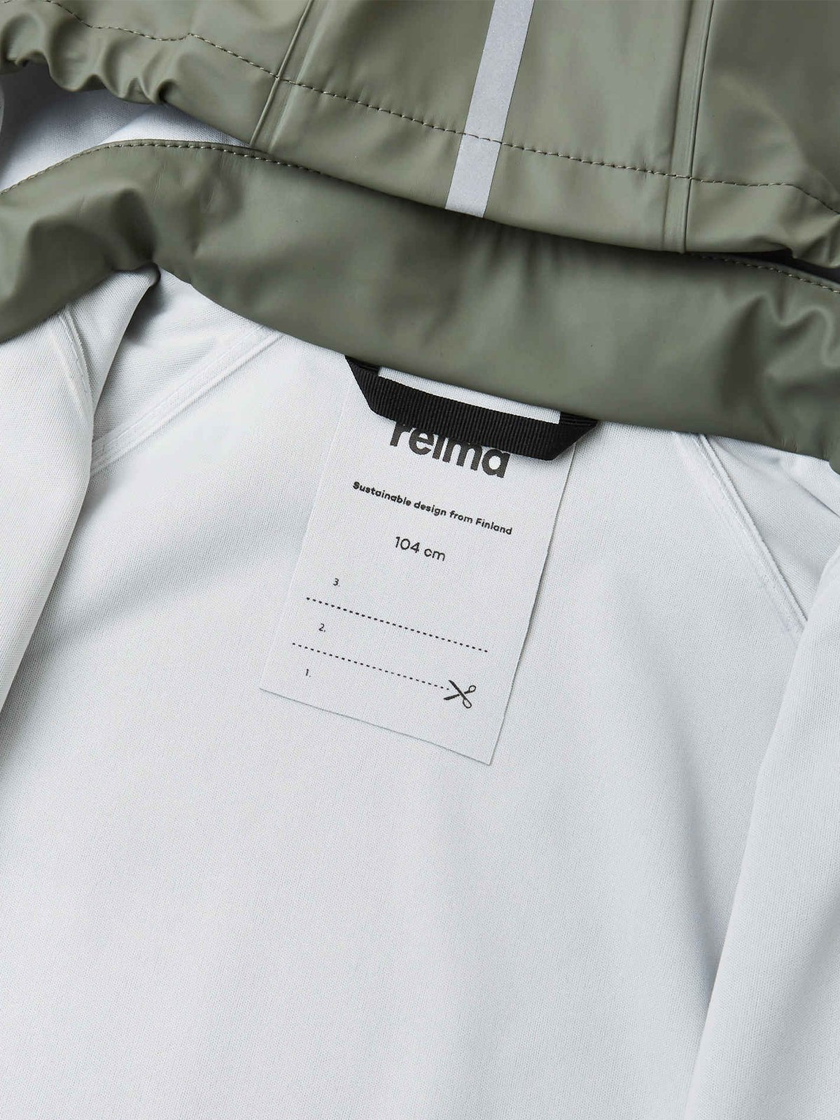 Reima Lampi Raincoat Greyish green