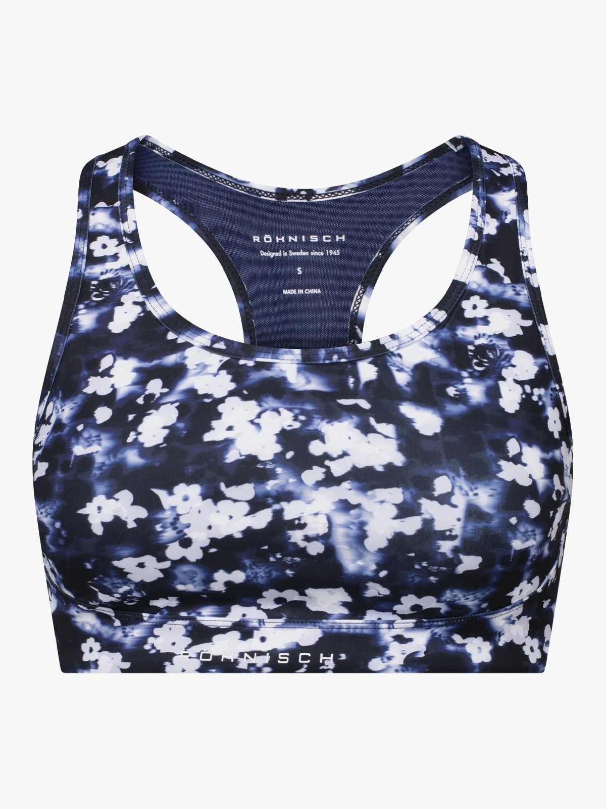 Röhnisch Printed Mesh Sportsbra Indigo Bloom