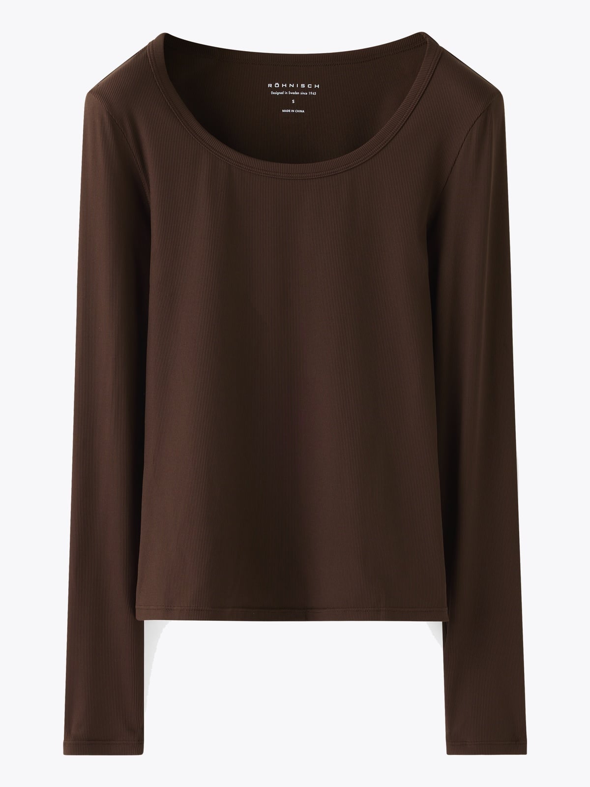 Röhnisch Rib Drymotion Long Sleeve Brun