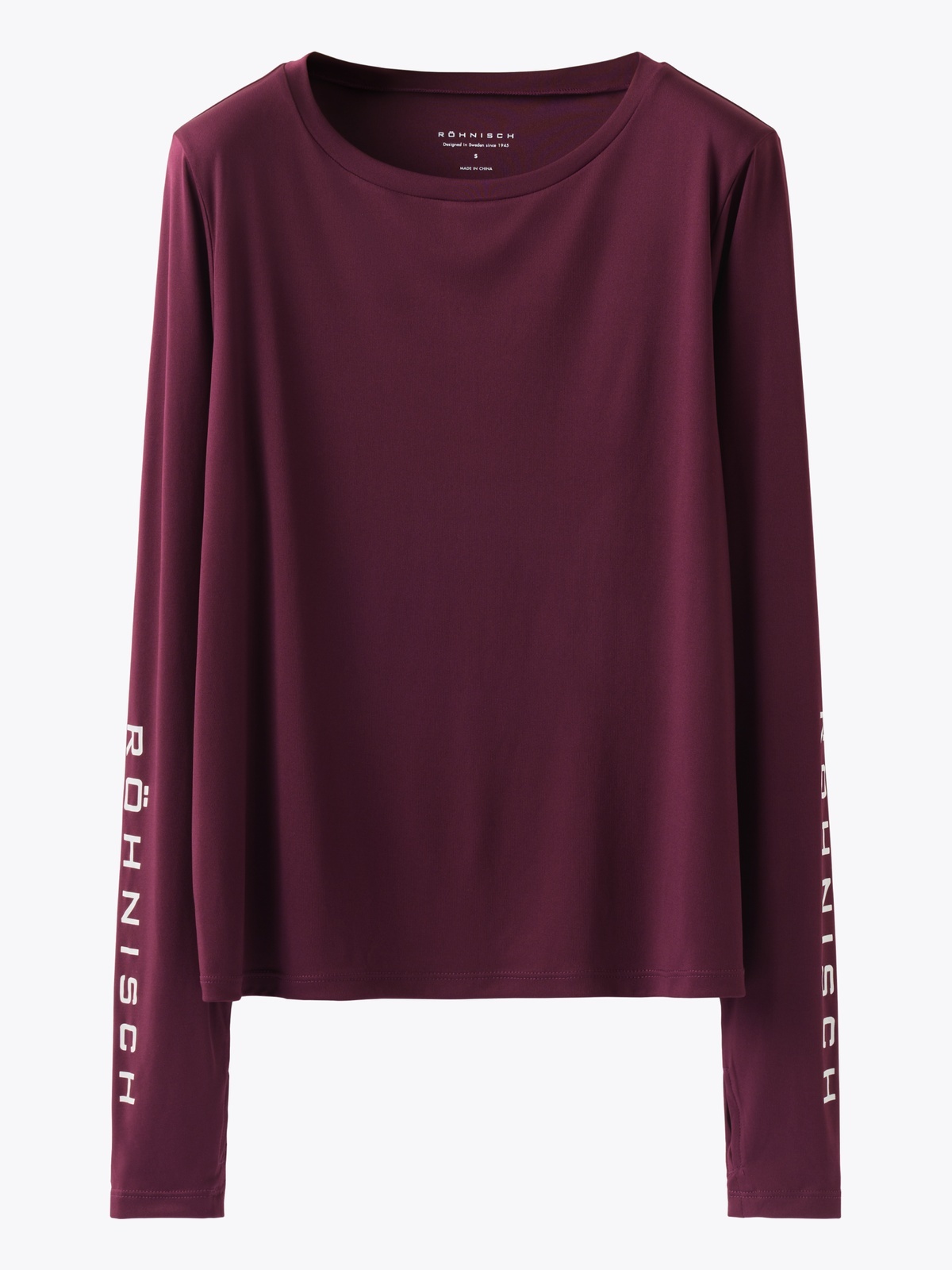 Röhnisch Team Logo Long Sleeve Burgunder