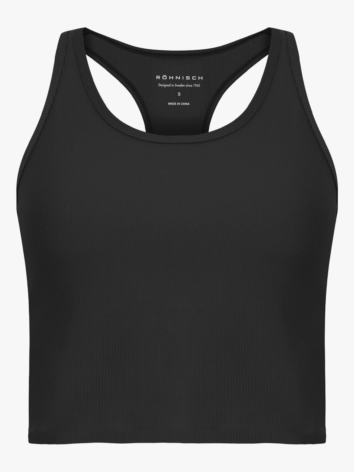 Röhnisch Ribbed R Tank Black