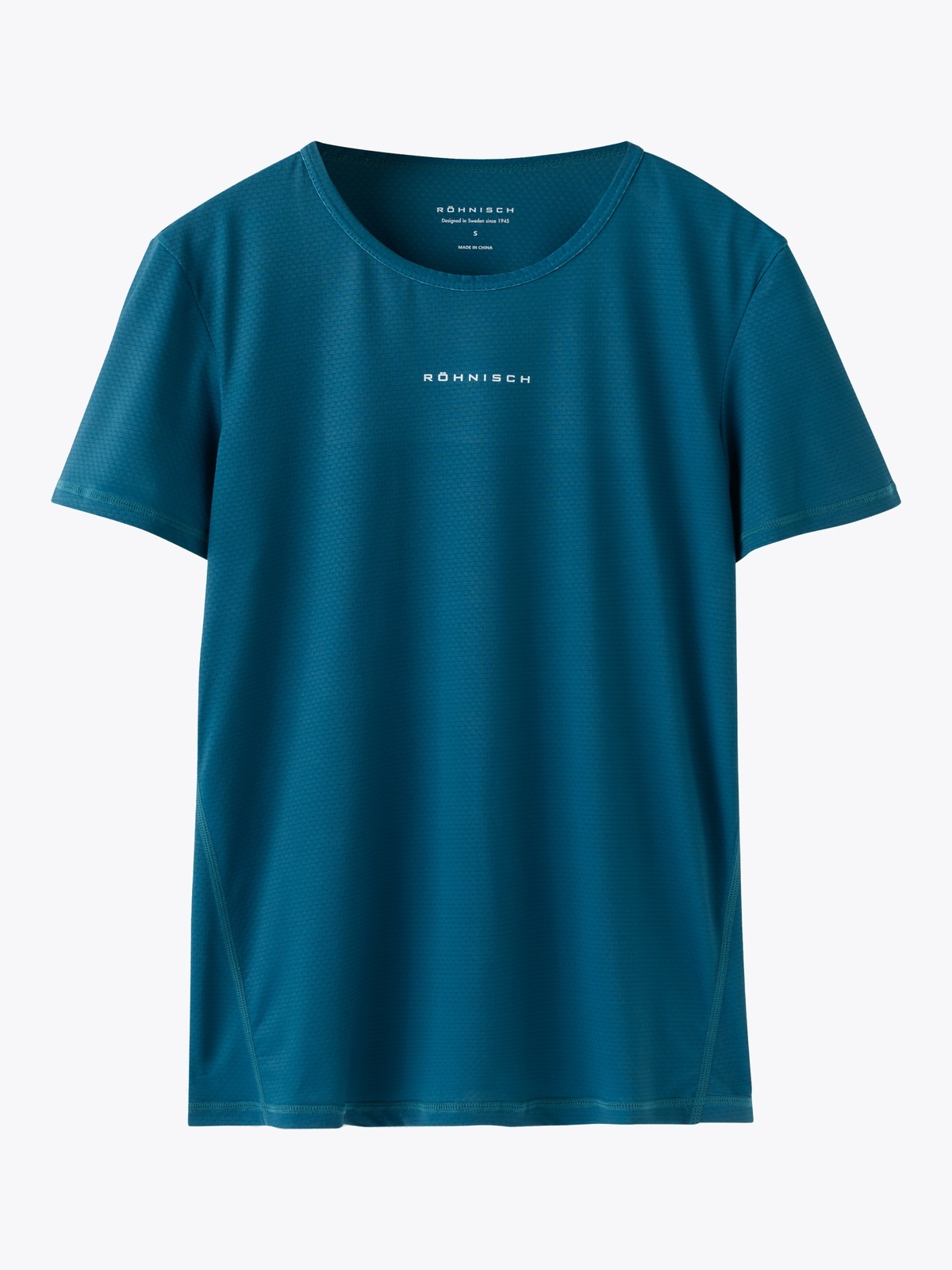 Röhnisch Jacquard Short Sleeve Top Blå
