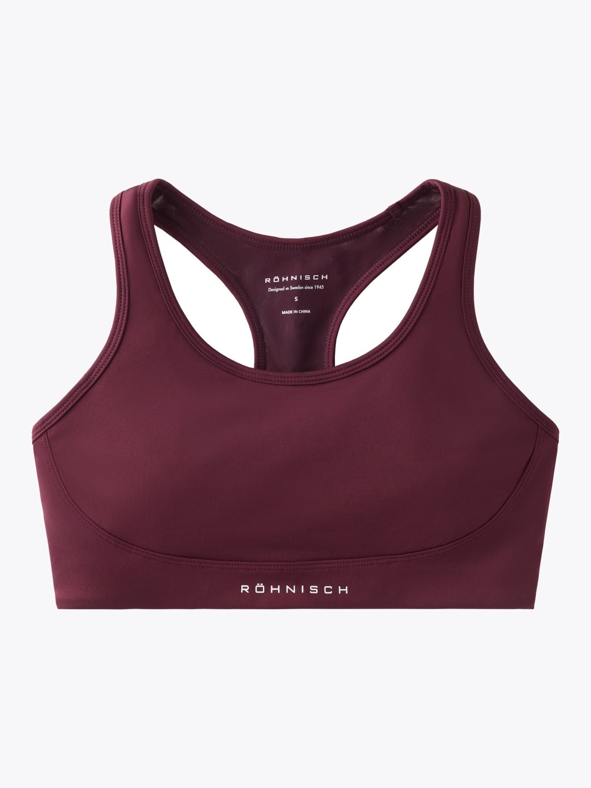 Röhnisch Flattering Mesh Sportsbra Burgunder