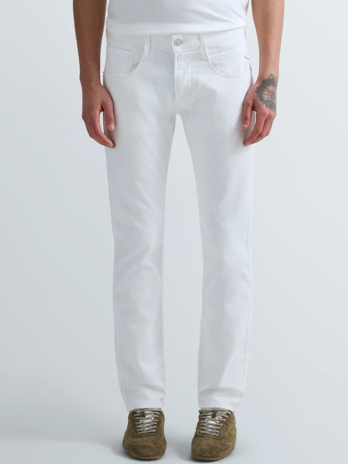 Replay Anbass Comfortstretch White