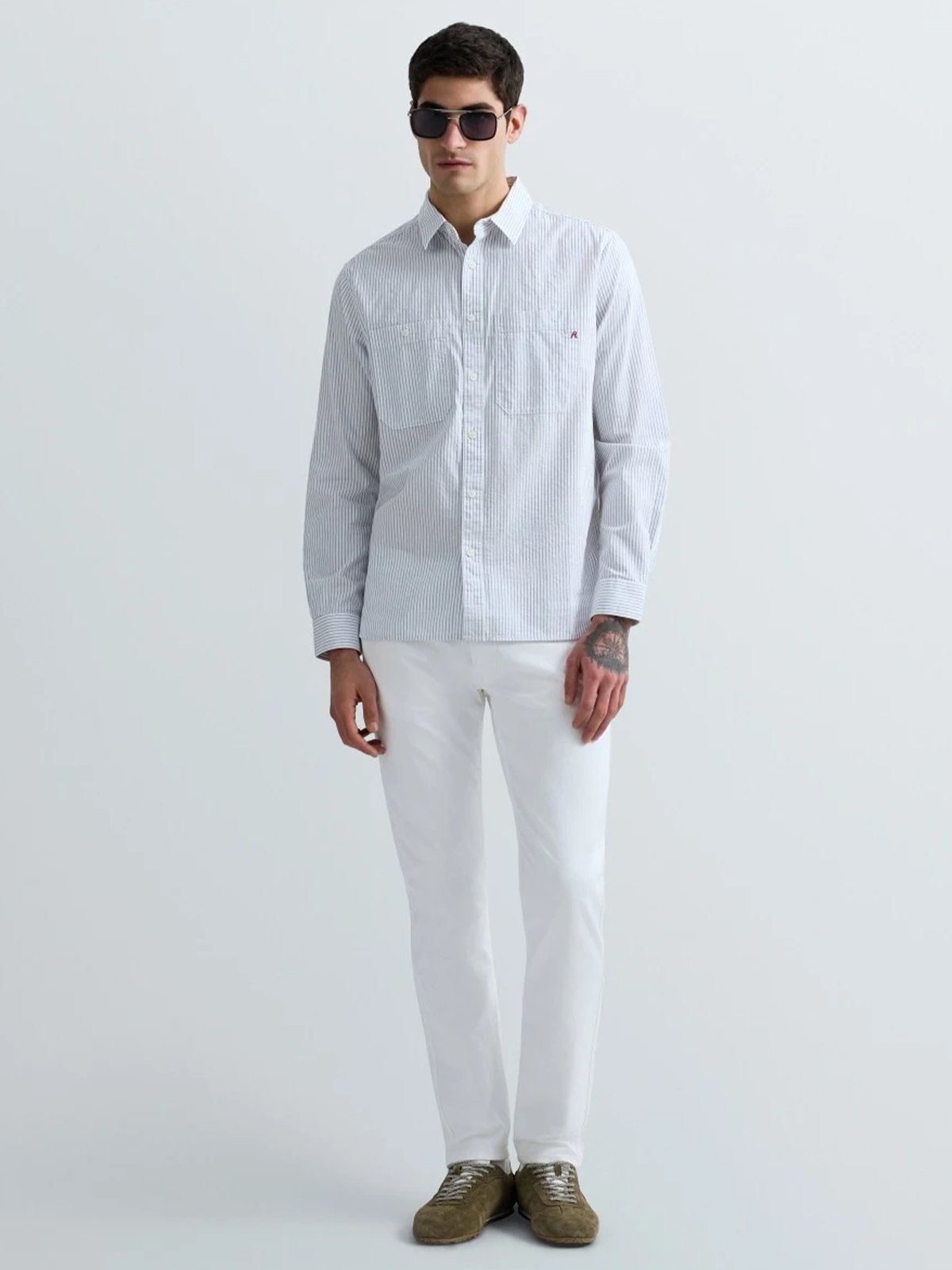 Replay Anbass Comfortstretch White