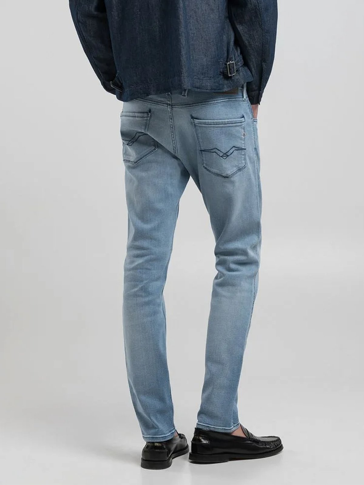 Replay Anbass Powerstretch Light Blue