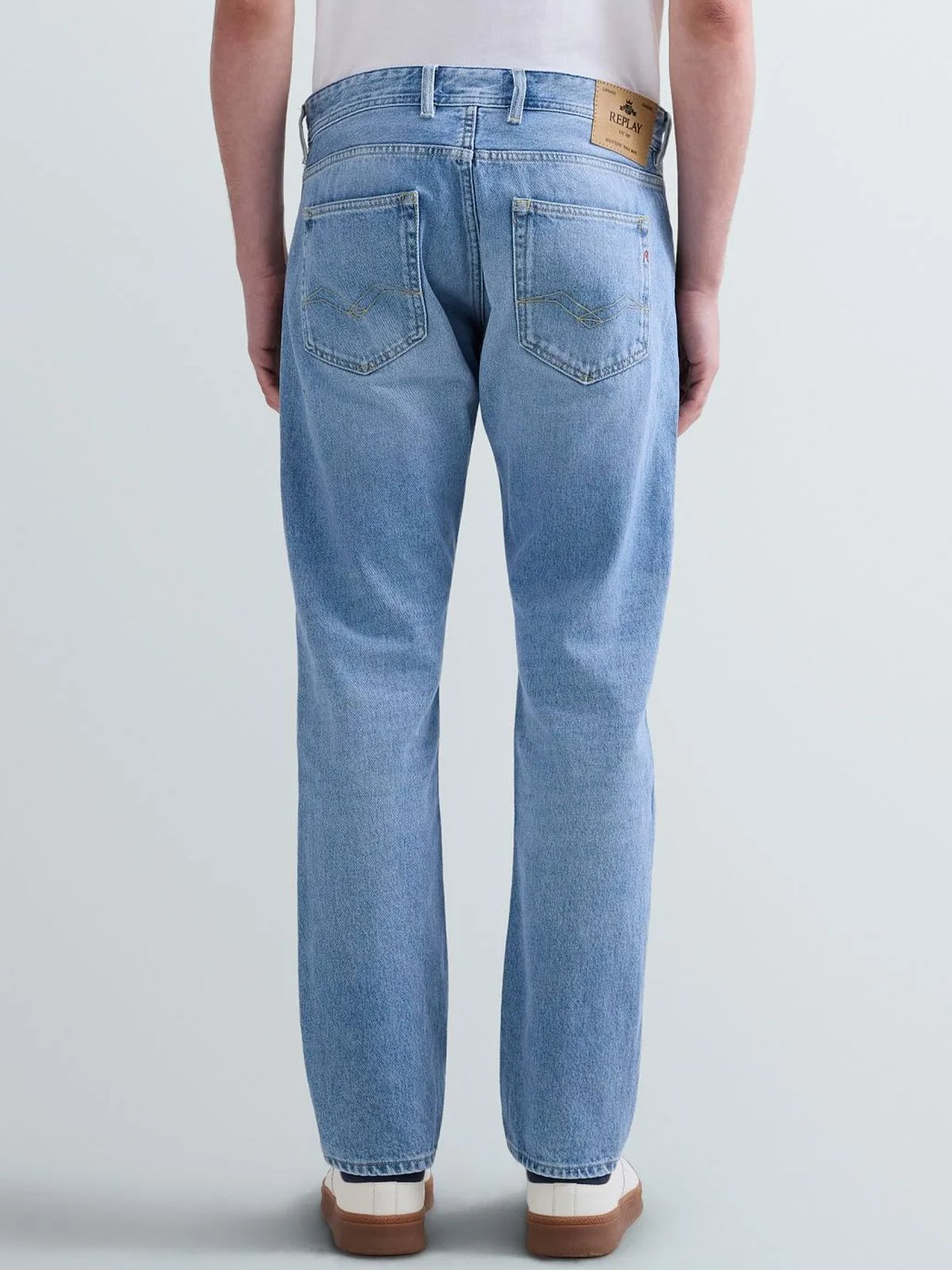 Replay Grover Non Stretch Light Blue