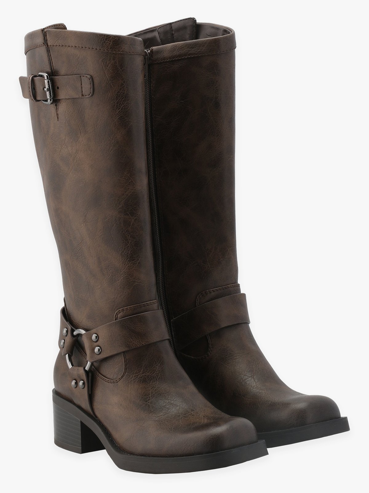 Roberto Rosso Camperos High Buckle Brown