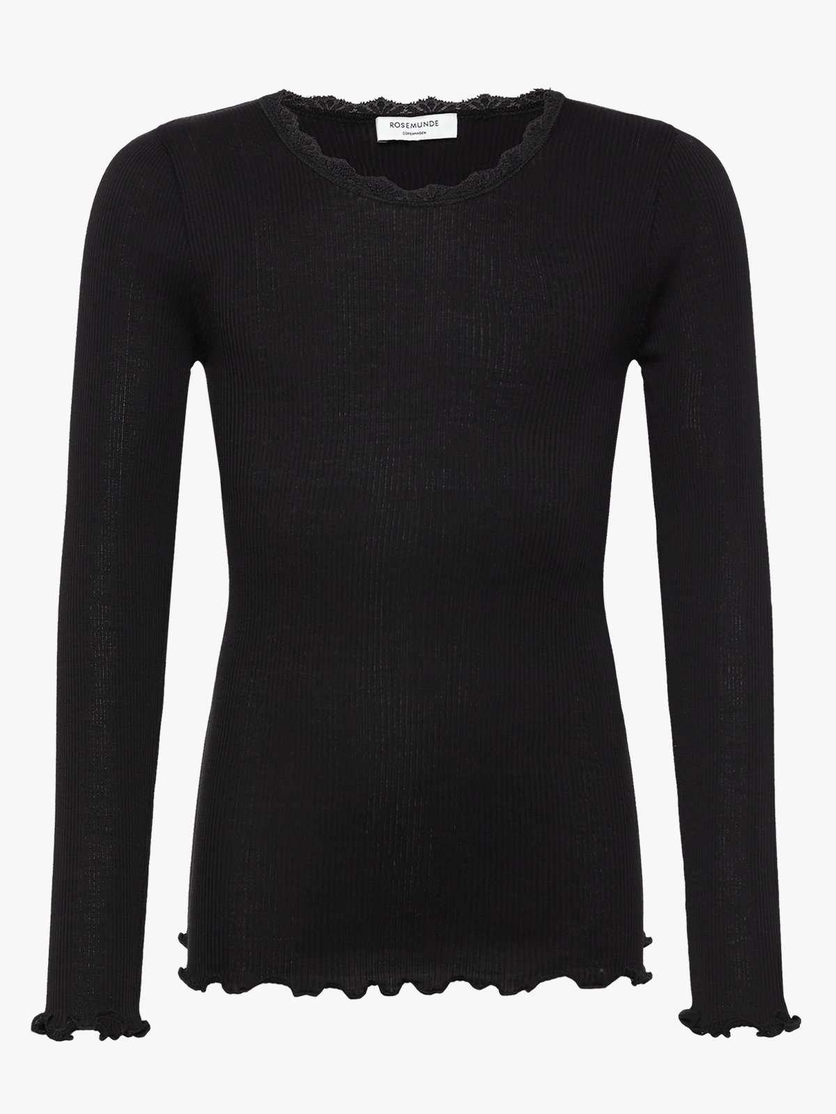 Rosemunde Balta Long Sleeve Regular Lace T-shirt Black