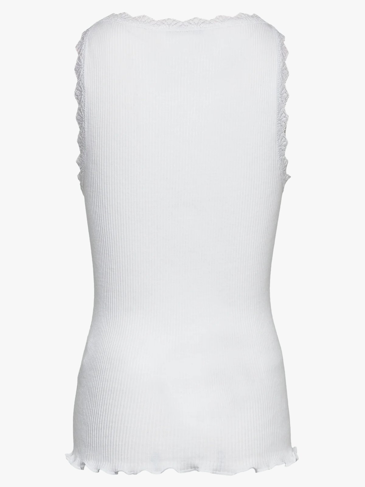Rosemunde Balta Sleeveless Short Lace Top New White
