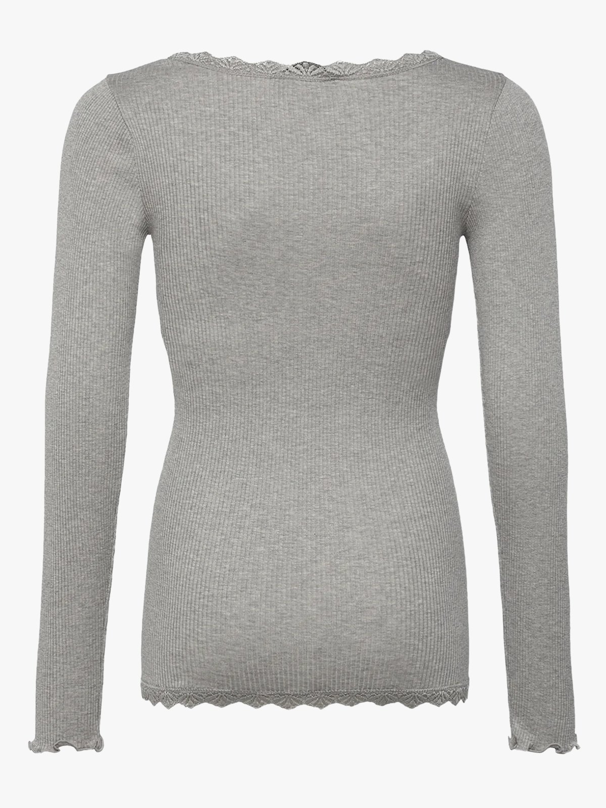 Rosemunde Balta Long Sleeve Regular Lace Cardigan Light Grey Melange