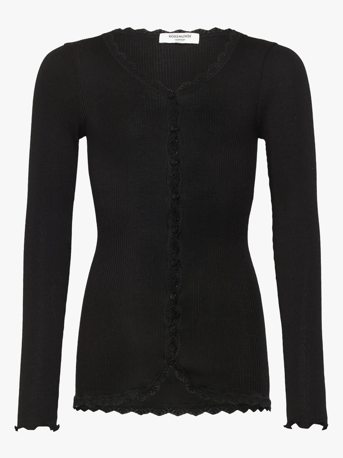 Rosemunde Balta Long Sleeve Regular Lace Cardigan Black