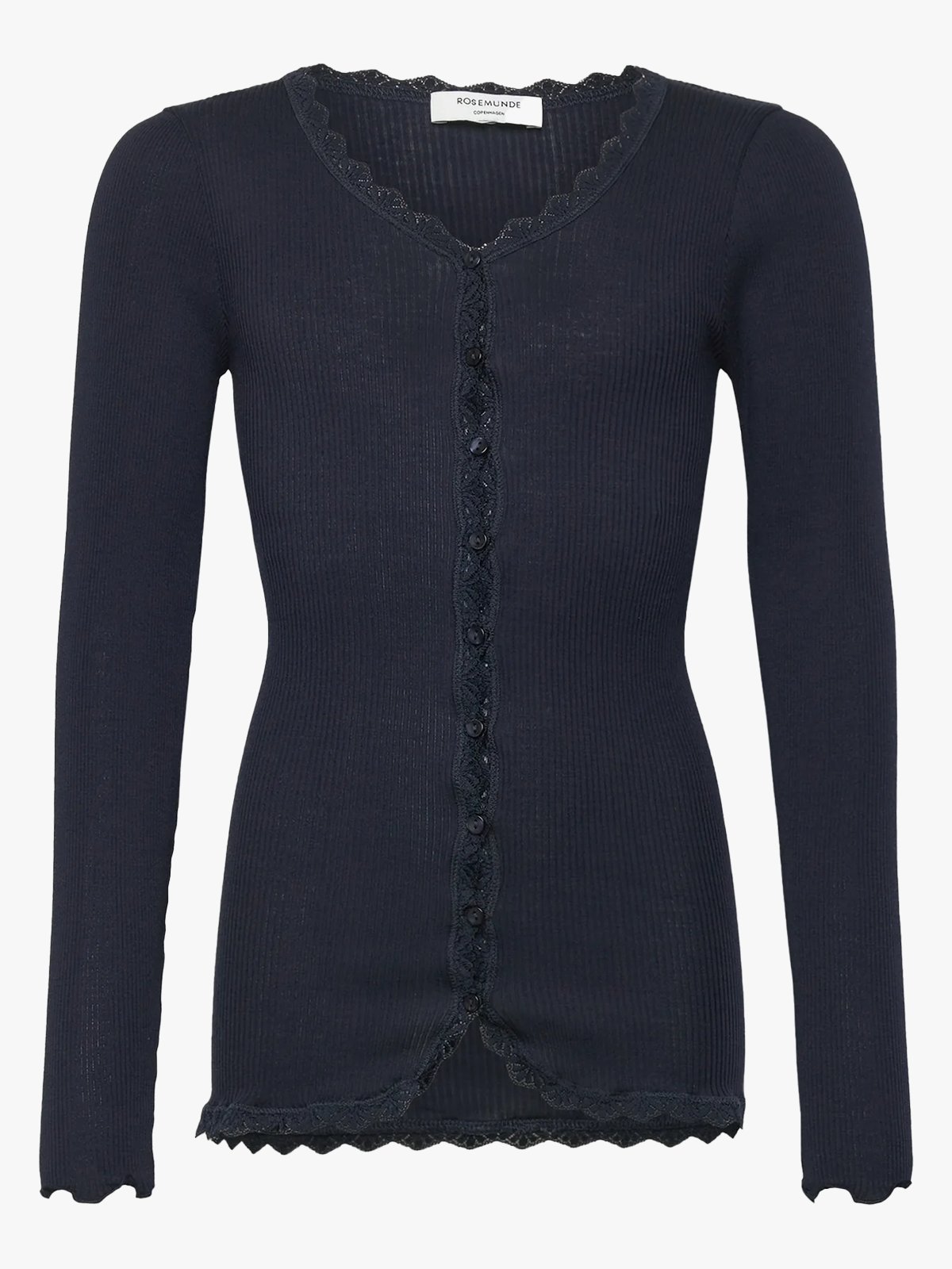 Rosemunde Balta Long Sleeve Regular Lace Cardigan Navy
