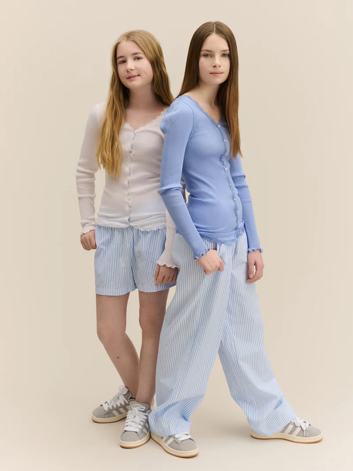 Rosemunde Ivy Straight Shorts Little Boy Blue Stripe