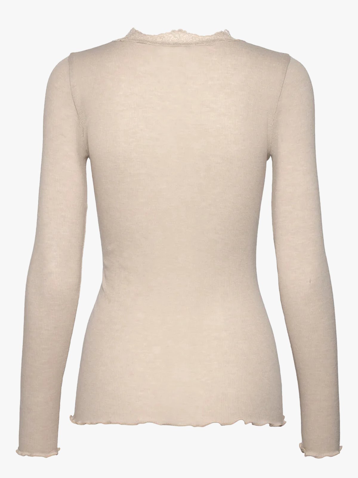 Rosemunde Burlington Wool LS T-Shirt Silver Lining