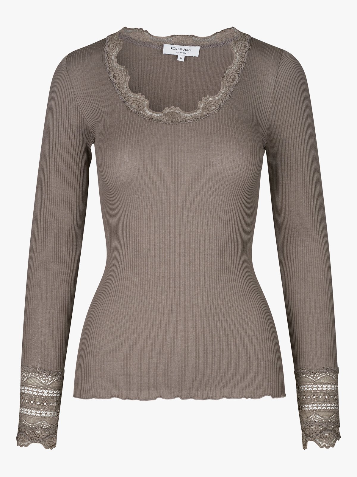 Rosemunde Benita Silk T-Shirt W/ Lace Falcon
