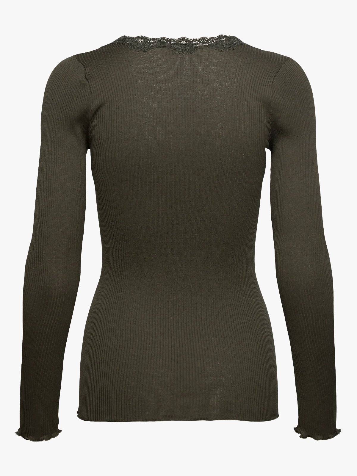 Rosemunde Babette Silk T-Shirt W/ Lace Forrest night