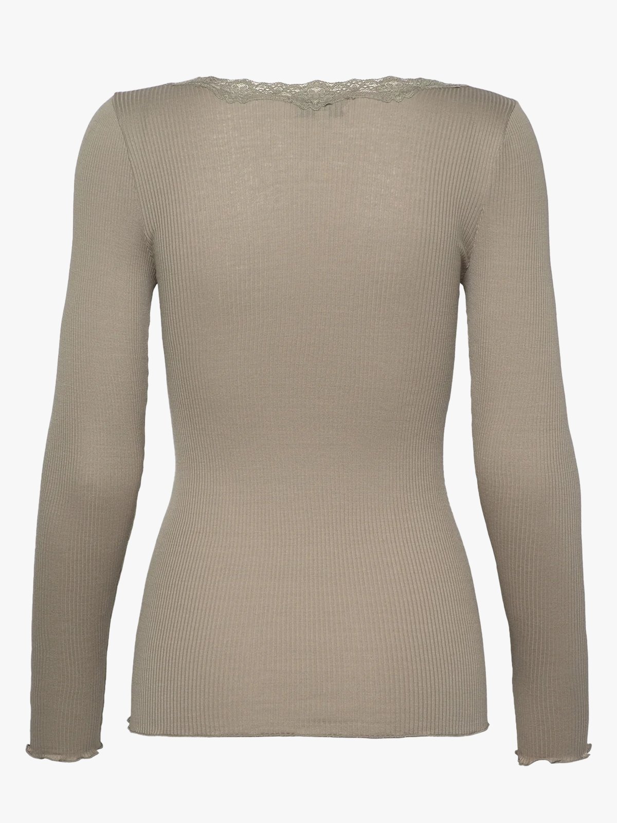 Rosemunde Babette Silk T-Shirt W/ Lace Laurel Oak