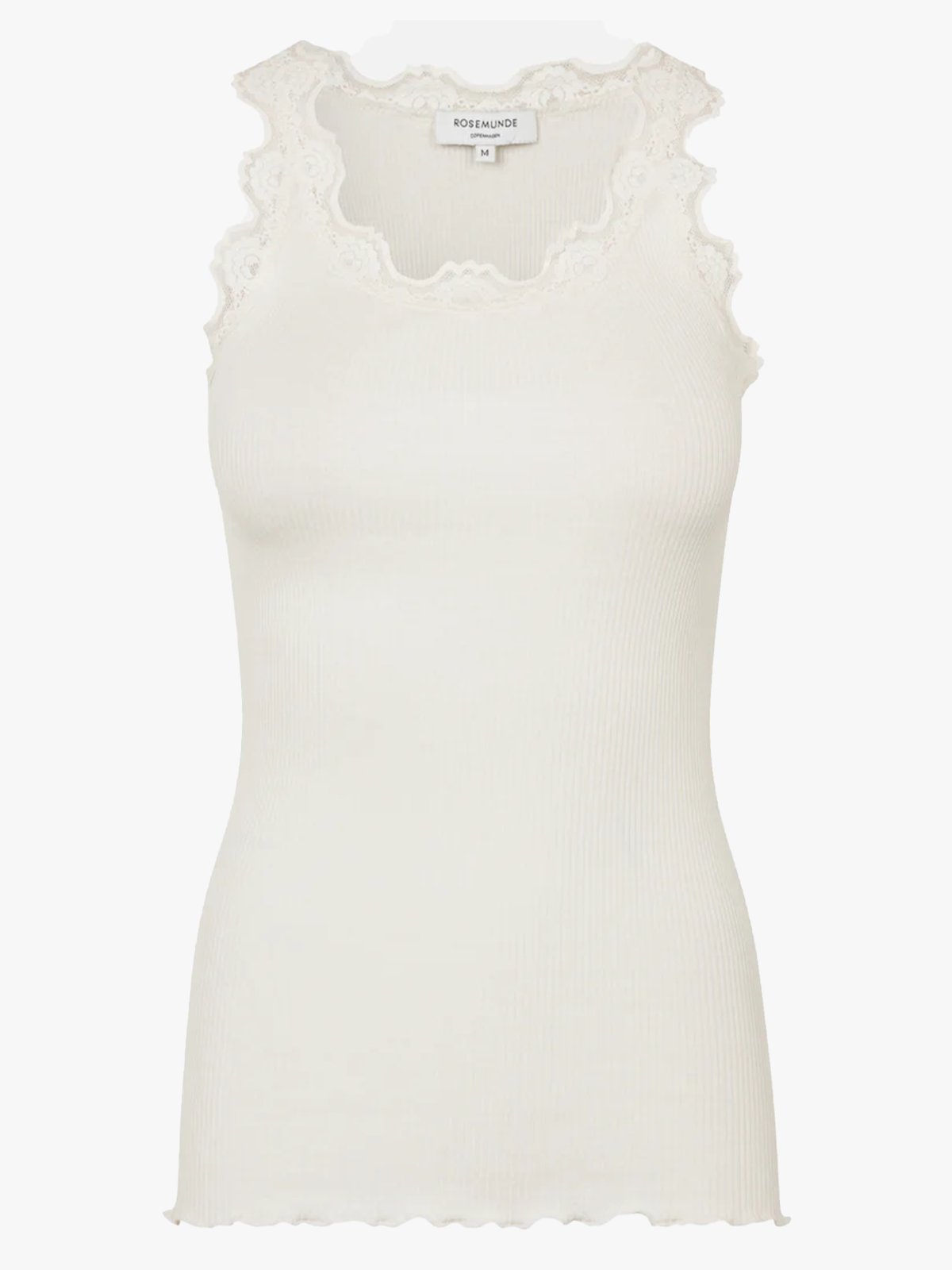 Rosemunde Babette Silk Top With Lace Ivory