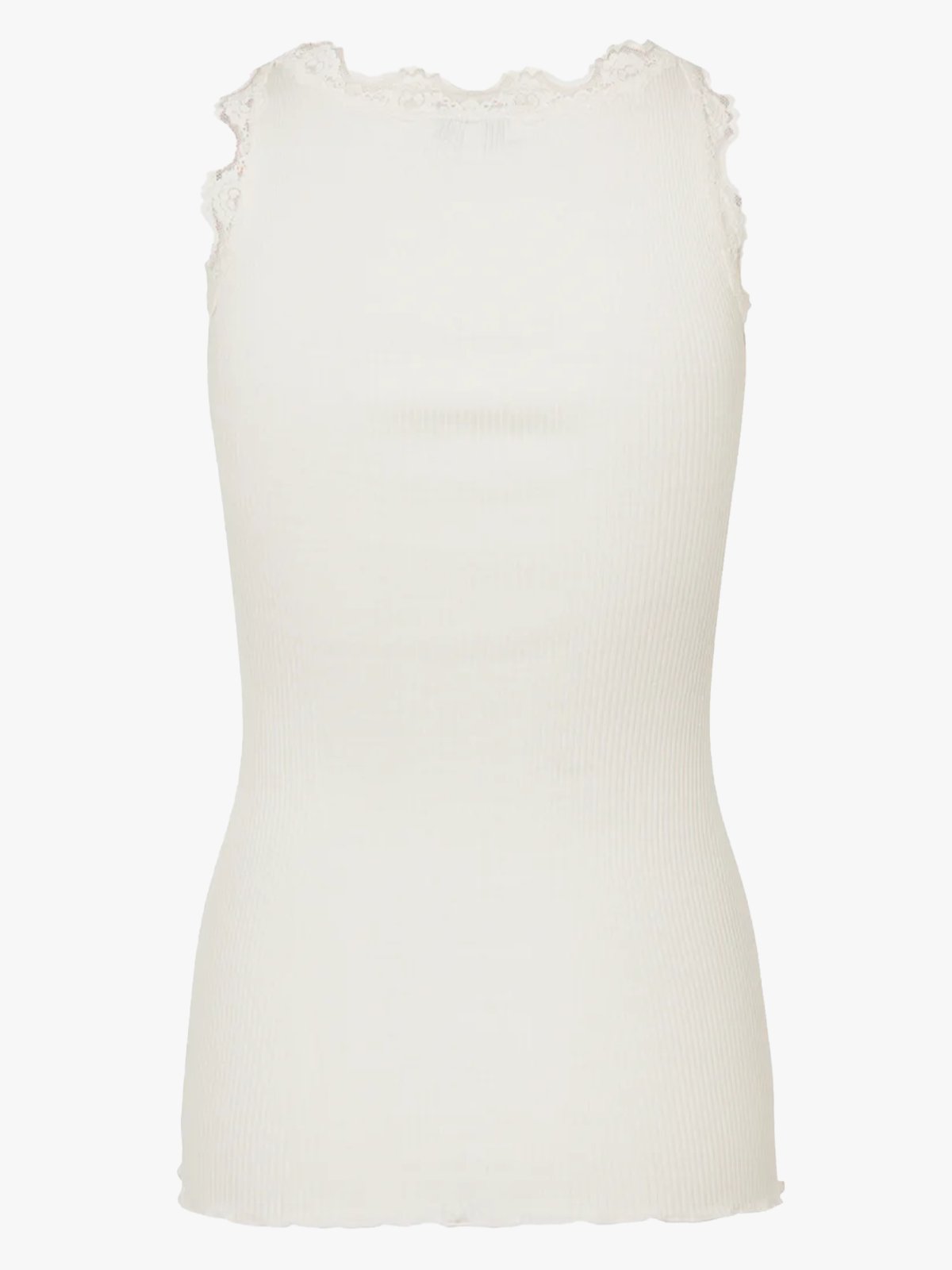 Rosemunde Babette Silk Top With Lace Ivory