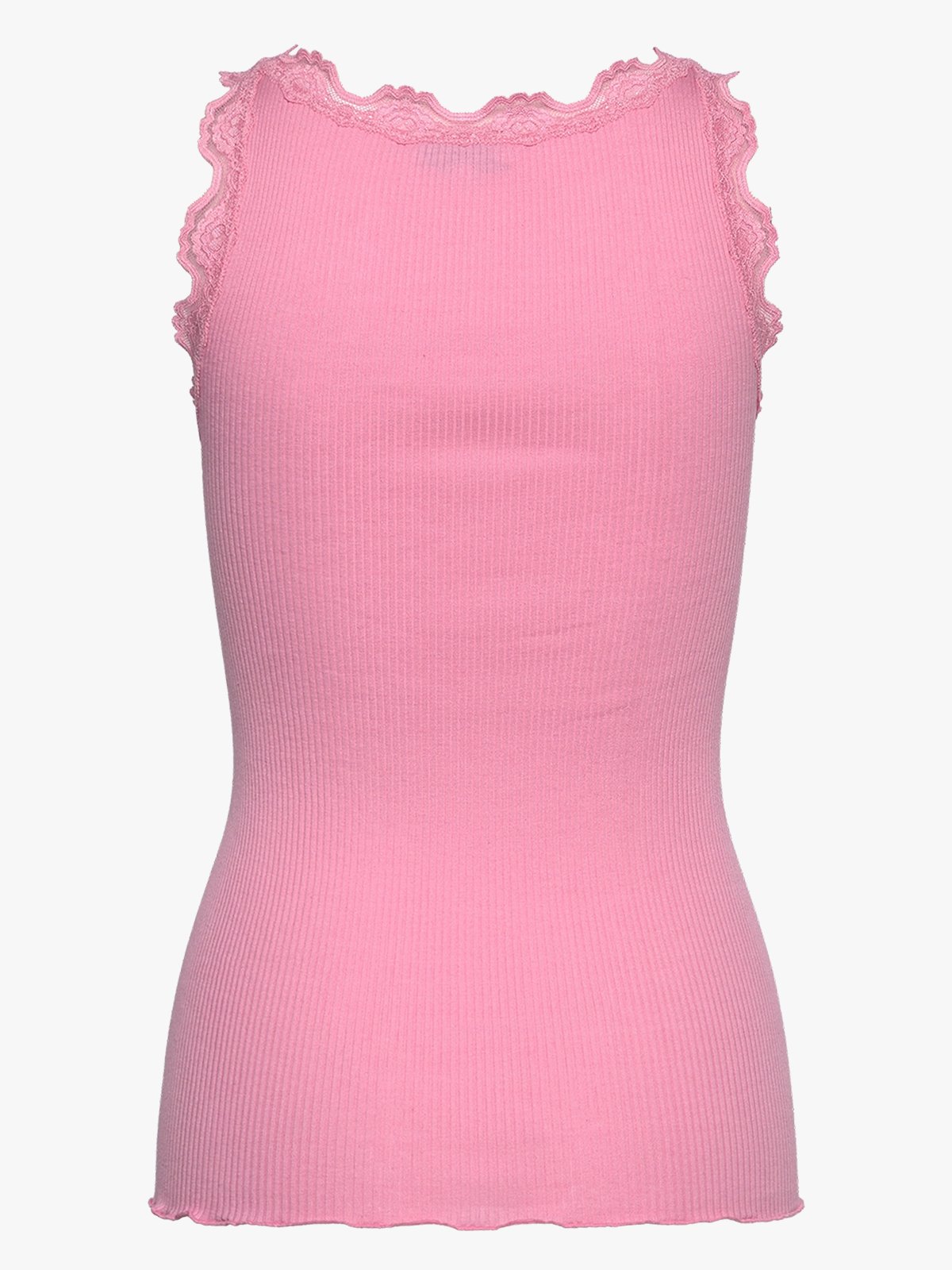 Rosemunde Babette Silk Top With Lace Rosa