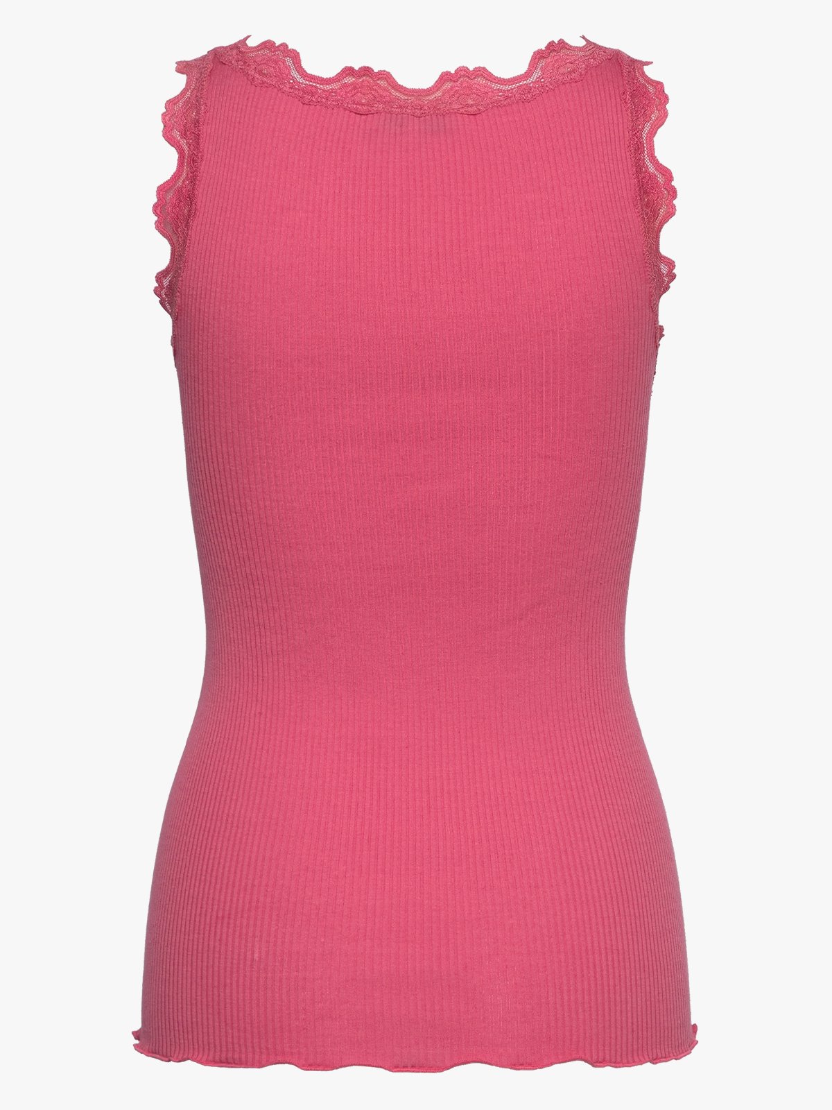 Rosemunde Babette Silk Top With Lace Rosa