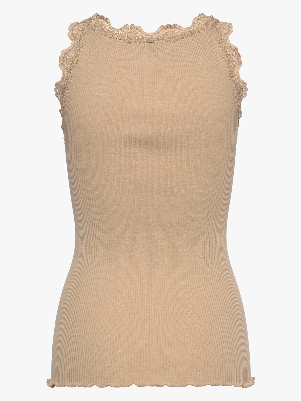 Rosemunde Babette Silk Top With Lace Beige