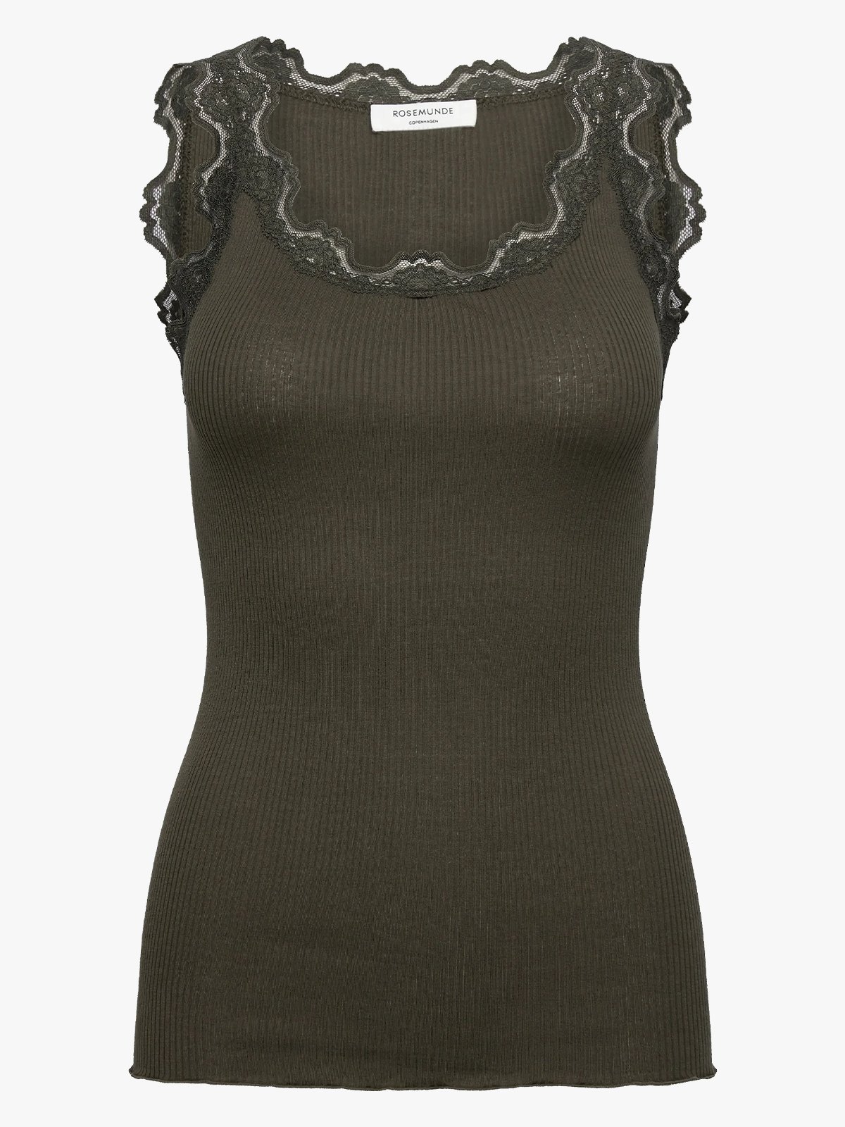 Rosemunde Babette Silk Top With Lace Forrest night