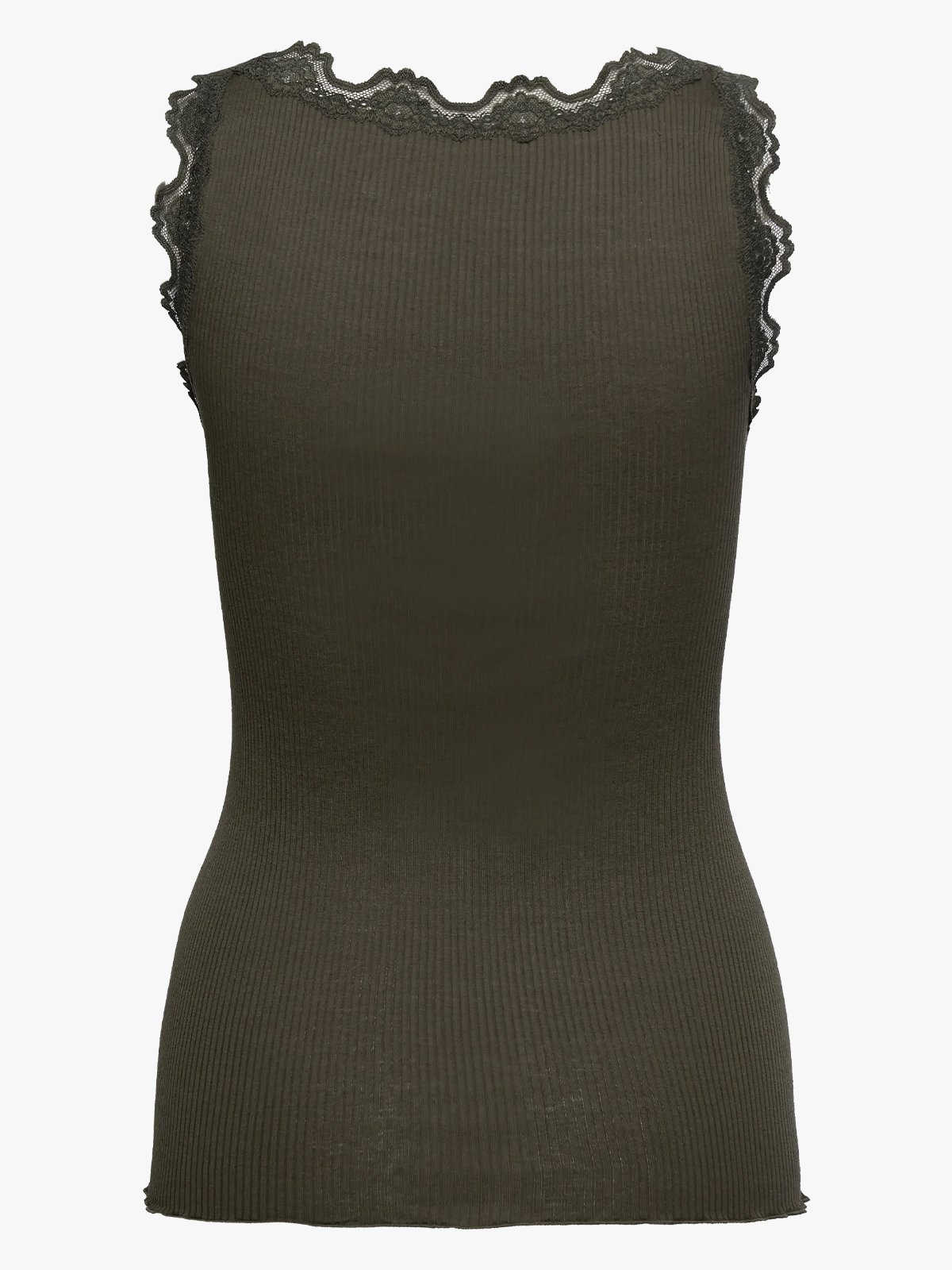 Rosemunde Babette Silk Top With Lace Forrest night