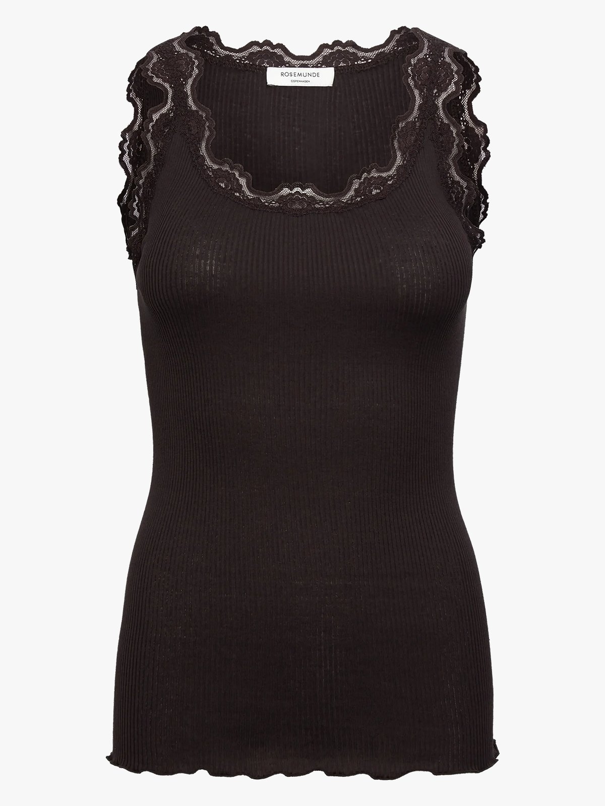 Rosemunde Babette Silk Top With Lace Ganache