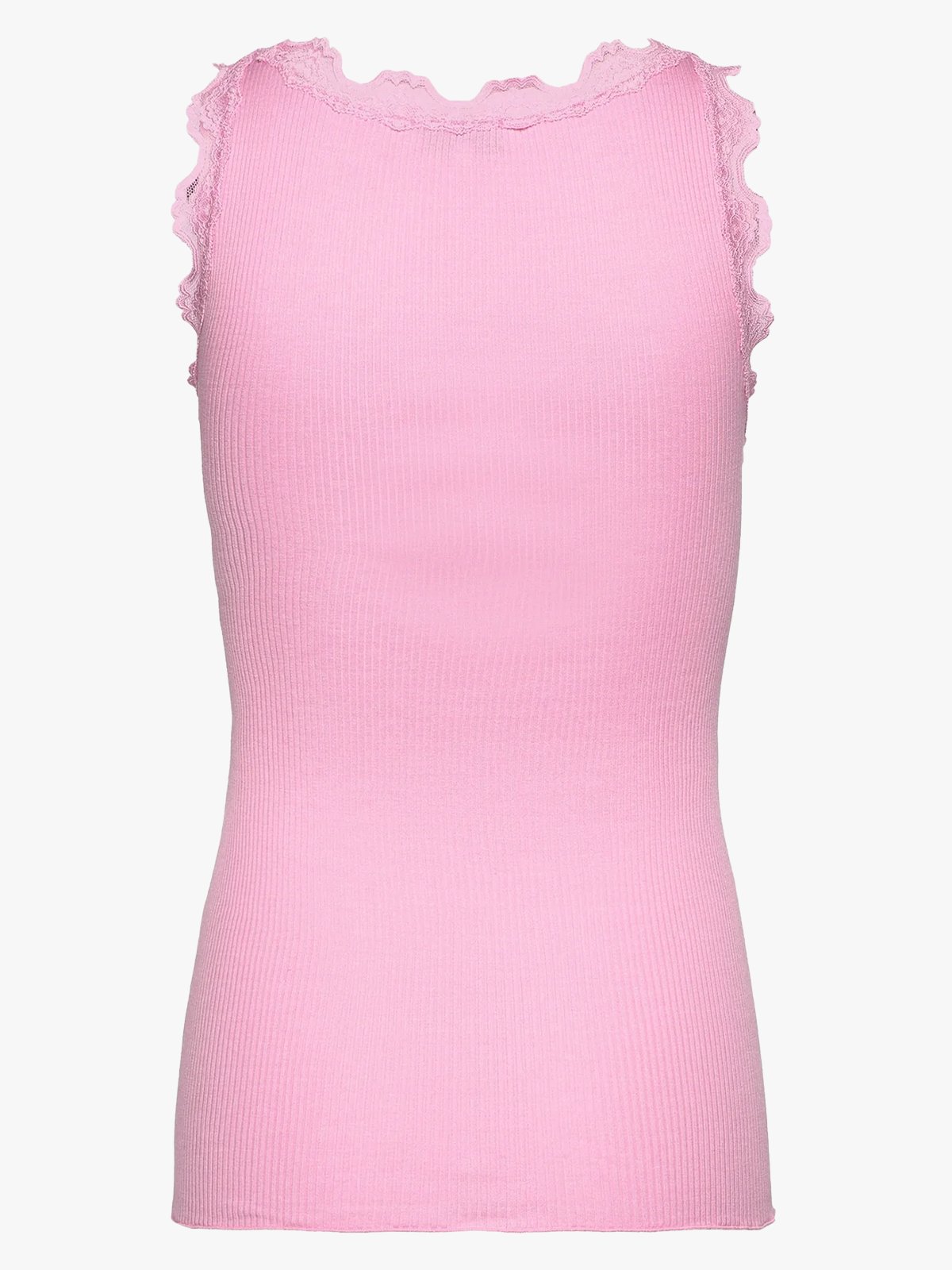 Rosemunde Babette Silk Top With Lace Prism Pink