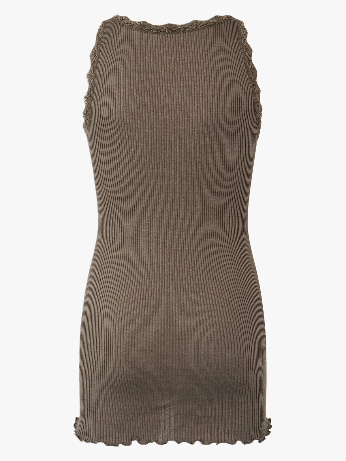 Rosemunde Beatha Silk Strap Lace Top Falcon