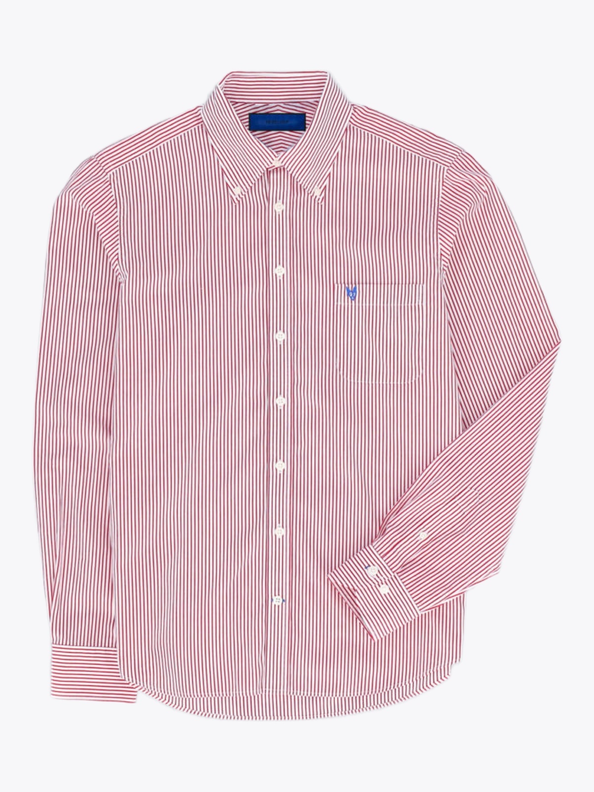 Rebeloup Poplin Striped Rød